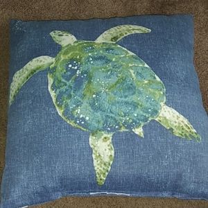 Turtle throw pillow
